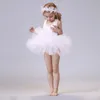 Vestidos de menina bebê menina princesa tutu sem mangas infantil infantil ballet preto rosa branco de dança de dança de dança 1 8y 230506