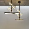 Lustres design italien maison salle à manger verre nordique LED lustre intérieur éclairage lampe de chevet suspendue