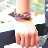 Bracelets de link Moda Multi-Color Cera Raned Bracelet Bracelet exclusivo Handmade Birthday/Christmas Gift de Bijoux