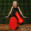 2023 Mschf Big Red Mens Womens Mighty Atom moda mais recente lançamento de botas grandes vermelhas impressão 3D criatividade Big Red Rain Snow Balloon bota personalizada Wtth Box