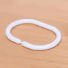 Hooks Shower Curtain Ring PP Plastic Hook C-type Traceless Bathroom Button Accessories