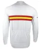 Jackets de corrida Bandeira da bandeira da Espanha Ciclismo de Ciclismo de Manga Longa Roupa Rápida de Roupa Rápida ROPA Ciclismo