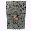 JLN -tråd inslagna netto oregelbundna stenhänger sju chakra rå ädelsten metallnät hänger med anti -plåt kedjhalsband gåva för kvinnor