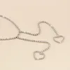 Collane con ciondolo 2023 Accessori per gioielli da donna di tendenza Catene con artigli di moda Girocollo con strass Farfalla Collana con pendenti a forma di cuore