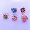 Colored resin Ring Mixed Style Size Color KC Gold Fashion women's jewelry