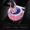 Luxurious Diamond Usb Car Charger 5v 1a/2.4a Dual Port Fast Charger One Drag Three Cigarette Lighter Decor Car Accessories for Woman