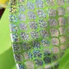 Tyg Bright Scale Mermaid Laser Fabric 150*50cm Elastic Spandex Tyg för klänning svans baddräkt Stage Cosplay Fantasy Cora DIY P230506