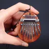 Party Favor Mini Thumb Piano 8 Key Kalimba Finger Portable Musical With Lanyards Christmas Gifts for Family