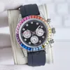 Mens watches for Designer men Watch Automatic Mechanical Watches super Luminous 40mm Full Stainless steel Rainbow Diamond Bezel rose goldWristwatches