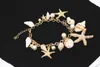 Charm Bracelets Vintage Bohemian Alloy Conch Shell Starfish Star Pendant Bracelet For Women 2023 Summer Classic Beach Jewelry Gifts