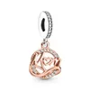 Charms Two Tone Happy Anniversary Charm Appassionato Brillante Eternità Simbolo Cuore Adatto Per Collana Bracciale Gioielli GioielliCiondoli