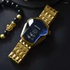 Armbandsur Win Trend Cool Men's Wrist Watch rostfritt stål 2023 Technology Fashion Quartz For Men Relogio Masculino