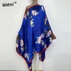 Ethnic Clothing Winyi African Kaftan Beach Cover Up Beach Wear Oversize Boho Clothing Bathing Suit Robe Party Holiday Women Christmas Clothing 230505