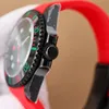 Rubber Strap Watch Automatic Mechanical 2824 Movement Men 40mm Sapphire Wristwatch Business Wristband Montre de luxe