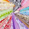 Tecido 7pcs/conjunto 25x25cm tecido multicolor de algodão variado pré -corte de quarto de gordura decoração de pacote de gordura diy arco artesanato de roupas de traje p230506
