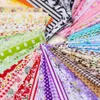 Fabric 7Pcs/set 25x25cm Multicolor Cotton Fabric Assorted Pre Cut Quarter Fat Bundle Decoration DIY Bow Craft Doll Clothing Material P230506