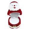 Jewelry Pouches 4XBE Sweet Santa Claus Ring Earring Ear Stud Storage For CASE Jewellery Container Box