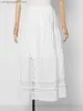 Kjolar jastie 2022 sommar kvinnor kjol tassel retro broderade midi kjolar söta chic casual strand boho jupe longue femme faldas t230506