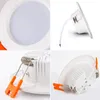 Downlights Dimble Infälld LED Downlight 110V 5W 9W 12W 18W Rund ljustaklampa 220V inomhusbelysning Hemplats Kök sovrum