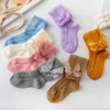 3PCS NOWOŚĆ Summer Bow Baby Dziewczyny Toddler Long Sock Infant Knee High Cotton Mesh Hiszpański Skarpetki oddychające dla 0-8 lat