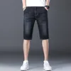 Heren shorts Summer Brand stretch dunne Bermuda masculina katoenen denim jeans mannen knie lengte zachte ropa hombre shorts 230506