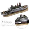 Dekorationen Titanic Lost Wrecked Boat Schiff Aquarium Landschaft Dekoration Ornament Wrack Ornamente Zubehör 230505