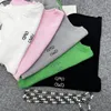 Womens T-shirt Lowewe Tank Top Crop Designer t Shirts Women Knits Tee Knitted Sport Tops Woman Vest Yoga Tees Green Oversize