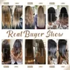 Wefts Hafts Full Shine Extensões humanas Bundles ombre Blonde Color 100g Costura em pele reta Remy sedosa dupla para salão 230505