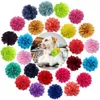 Accessoires 50pcs grand collier de fleurs grand chien accessoires coulissant chien noeud papillon chien de compagnie chat noeuds papillon chien produits de mode pour grands chiens