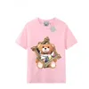 Marchi italiani T-shirt da donna Teddy bear letter Stampa grafica per il tempo libero Moda coppia di qualità durevole Coach designer Mens womans Abbigliamento tee top