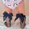 3pcs Women Girls Kids Mesh Bow Fishnet Ankle High Lace Fish Net Vintage Short Sock One Size Baby Socks