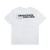 Klasyczny designer Thirt Summer Sok z krótkim rękawem Wrld White Men Tshirt Tee Death Race for Love 999 Męskie ubrania