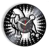 Horloges murales Caniche Chien Record Horloge Race Home Decor Moderne Chiot Pet Art Cadeau Pour Les Amoureux
