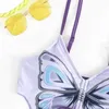 Mulheres de banho feminina Sexy Women Butterfly Split Biquíni Conjunto de Butas