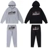 Designer-Kleidung Mode Trainingsanzug Hoodie American Trendy Trapstar Tiger Head Handtuch bestickt mit Kapuze Samt Pullover Hosen Frühling Herren Damen Loose Set