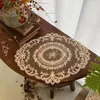 Table Mats Vintage French Lace Tablecloth Rose Embroidery Placemat Coffee Cup Po Prop Party Decoration