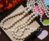 Beaded Halsband Real Pearls Long Sweater smycken vinterspringSummerautumn Pearl Necklace Knutade kostymsmycken till försäljning 230506