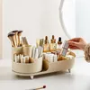 Boîtes de rangement organisateurs de maquillage de bureau, boîte à cosmétiques, porte-brosse rotatif à 360 °, rouge à lèvres, fard à paupières, organisateur de soins de la peau