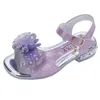 Sandały est letnie buty dla dzieci mt cs moda skóry słodkie dzieci dla dziewcząt maluch oddychał Baolow Out Bow 230505