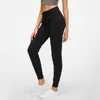 Women's Pants S NWT Drawstring Fitnes Sweatpants med två sidfickor 4way Stretch Leggings Lady Stretchy 230506