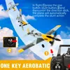 Electric RC Aircraft Remote Control Airplane B 09 2 4GHz 4Ch 400mm Wingpan One Key U Turn Aerobatic Plane Warbird Gift Toys 761 11 230506