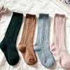 Chaussettes longues en maille de coton pour enfants, 3 pièces, mignonnes, hautes, pour bébés garçons et filles, respirantes, douces, pour nouveau-nés, costume pour années
