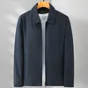 Men's Jackets 2023 Fashion Casual Men Spring Autumn Turn Down Collar Outwear Long Sleeve Pocket Zipper Thin Coat M29