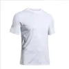 Herr t-skjortor män sommar utomhus sport fitness snabbtorkande kort ärm t-shirt manlig mesh basketträning springa topp tees