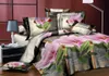 Ensemble de literie linge de lit en gros de la rose rouge drapée de lit de lit de couette set house de couette adulte king couette coffret double coussin à double lit 230506