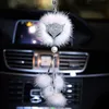 Nouveau luxe voiture renard tête pendentif voiture rétroviseur pendentif protéger sécurité voiture décoration Bling voiture accessoires pour femme