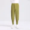 Men's Pants Miyake 100 Pleated Men's Harem Autumn Loose Sports All-match Small Foot Bloomers Street Shooting