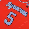 Aangepaste Syracuse Orange College Basketball Jersey Anthony Buddy Boeheim Joseph Girard III Obers Benny Williams Cole Swider Symir Torrence