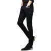 Heren jeans batmo mannen strekken een dunne spijkerbroek mannelijk designer merk super elastische rechte broek jeans slank fit mode jeans 2108 230506
