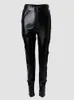 Женские брюки Sifreyr Streetwear черная тожа кожаная брюка